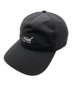 KITHキス）の古着「Script Wrinkle Nylon Bay Low Pinch Crown」｜ネイビー