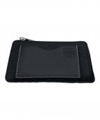 LOEWEロエベ）の古着「ソフトグレインカーフ コインカードホルダー」｜ブラック