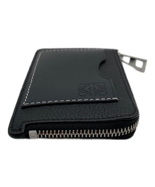 LOEWE（ロエベ）LOEWE (ロエベ) ソフトグレインカーフ コインカードホルダー ブラックの古着・服飾アイテム
