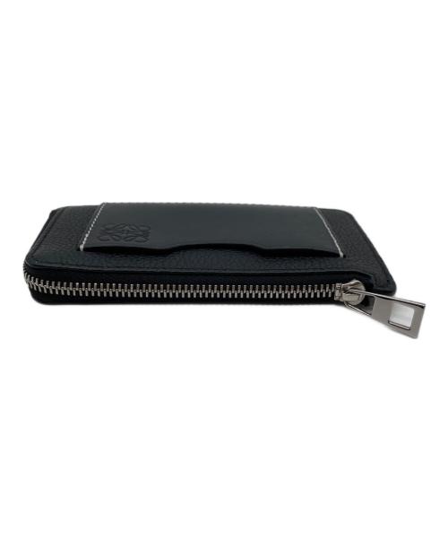 LOEWE（ロエベ）LOEWE (ロエベ) ソフトグレインカーフ コインカードホルダー ブラックの古着・服飾アイテム