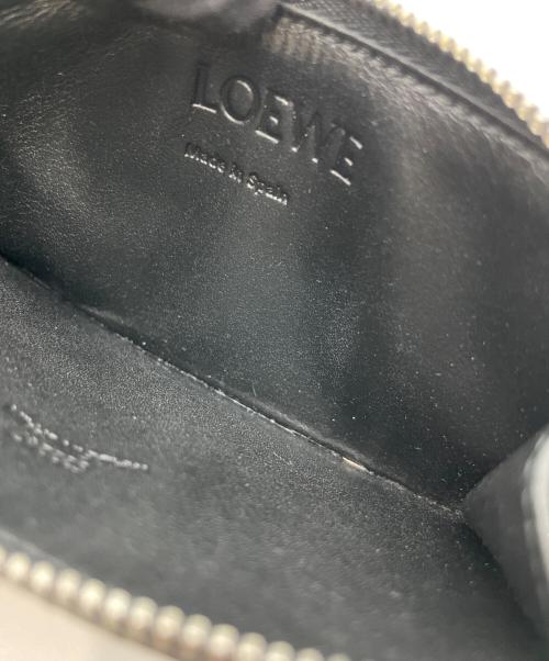 LOEWE（ロエベ）LOEWE (ロエベ) ソフトグレインカーフ コインカードホルダー ブラックの古着・服飾アイテム