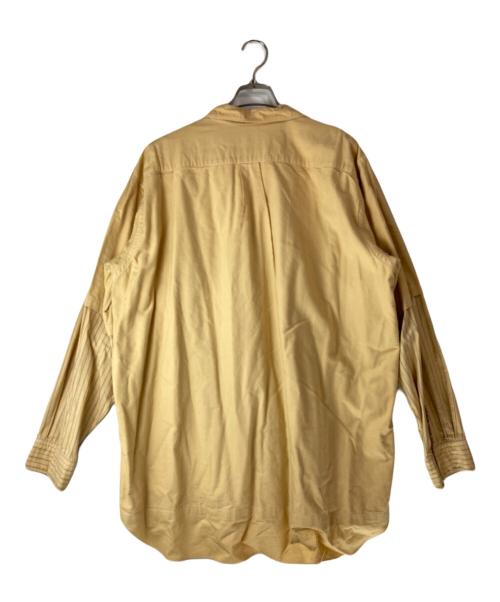 COMME des GARCONS HOMME（コムデギャルソン オム）COMME des GARCONS HOMME (コムデギャルソン オム) ストライプスリーブ切替長袖シャツ イエロー サイズ:freeの古着・服飾アイテム