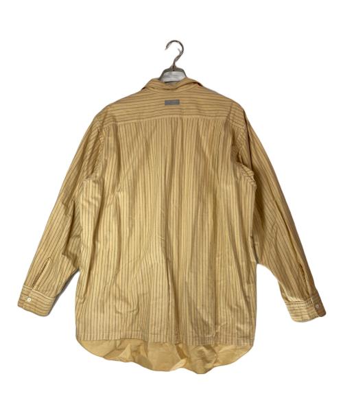 COMME des GARCONS HOMME（コムデギャルソン オム）COMME des GARCONS HOMME (コムデギャルソン オム) ストライプスリーブ切替長袖シャツ イエロー サイズ:freeの古着・服飾アイテム