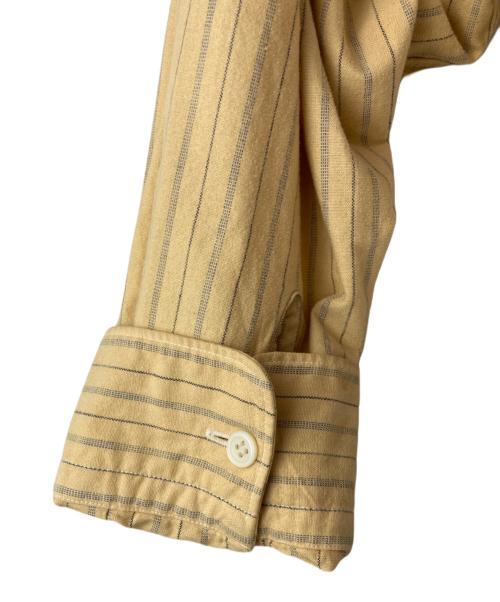 COMME des GARCONS HOMME（コムデギャルソン オム）COMME des GARCONS HOMME (コムデギャルソン オム) ストライプスリーブ切替長袖シャツ イエロー サイズ:freeの古着・服飾アイテム