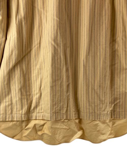 COMME des GARCONS HOMME（コムデギャルソン オム）COMME des GARCONS HOMME (コムデギャルソン オム) ストライプスリーブ切替長袖シャツ イエロー サイズ:freeの古着・服飾アイテム