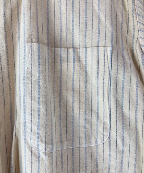 COMME des GARCONS HOMME（コムデギャルソン オム）COMME des GARCONS HOMME (コムデギャルソン オム) ストライプスリーブ切替長袖シャツ イエロー サイズ:freeの古着・服飾アイテム