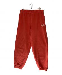 NIKE×stussy（ナイキ×ステューシー）の古着「Pigment Dye Fleece Pants」｜レッド