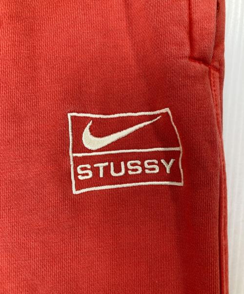 NIKE（ナイキ）NIKE (ナイキ) stussy (ステューシー) Pigment Dye Fleece Pants レッド サイズ:Ｌの古着・服飾アイテム