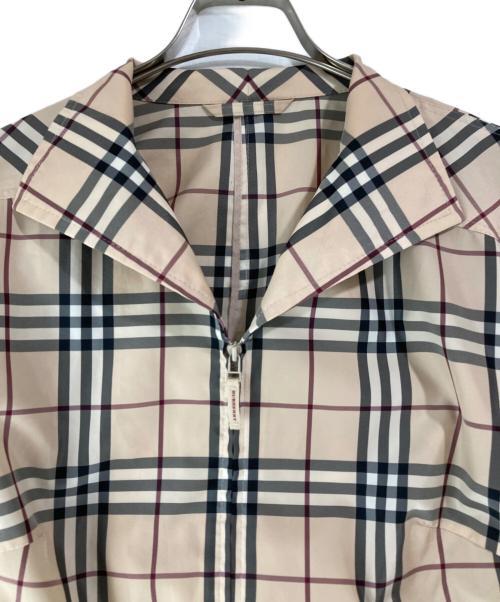 BURBERRY LONDON（バーバリーロンドン）BURBERRY LONDON (バーバリーロンドン) ノバチェックポリジャケット ベージュ サイズ:15の古着・服飾アイテム