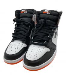 NIKE（ナイキ）の古着「Air Jordan 1 Retro High OG "Electro Orange" ナイキ エアジョーダン1 レトロ ハイ OG "エレクトロオレンジ"」｜ホワイト×オレンジ