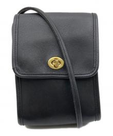 COACH（コーチ）の古着「ターンロックミニショルダーバッグ」｜ブラック