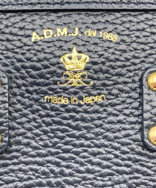 A.D.M.J.（エーディーエムジェイ）A.D.M.J. (エーディーエムジェイ) トートバッグ ネイビーの古着・服飾アイテム