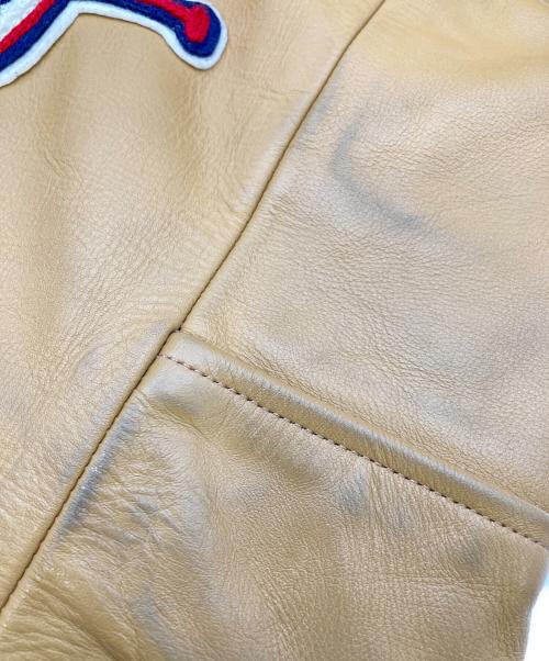 whitesville（ホワイツビル）whitesville (ホワイツビル) スタジャン ネイビー×ブラウン サイズ:38の古着・服飾アイテム