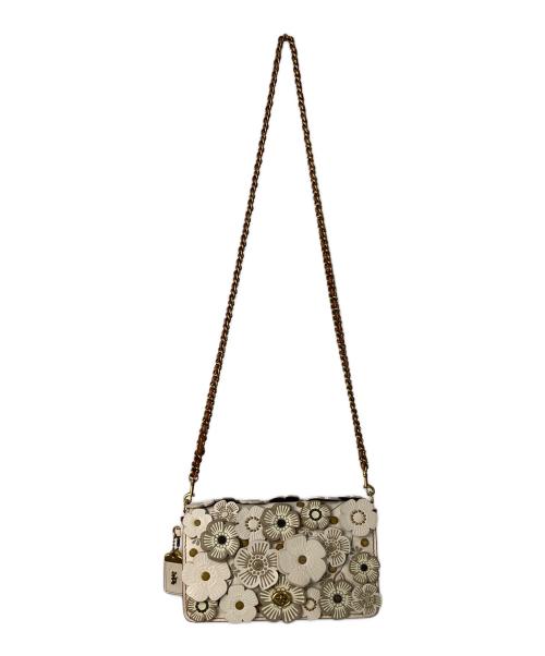 COACH（コーチ）COACH (コーチ) ティーローズ ディンキー チェーン ショルダーバッグ アイボリーの古着・服飾アイテム