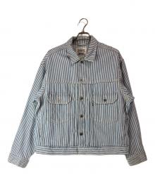 LEVI'S MADE&CRAFTED（リーバイスメイドクラフテッド）の古着「ヒッコリーデニムジャケット」｜ブルー
