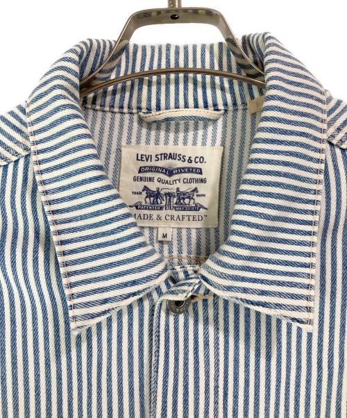 LEVI'S MADE&CRAFTED（リーバイスメイドクラフテッド）LEVI'S MADE&CRAFTED (リーバイスメイドクラフテッド) ヒッコリーデニムジャケット ブルー サイズ:Ｍの古着・服飾アイテム
