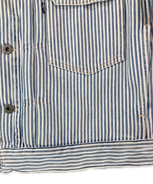 LEVI'S MADE&CRAFTED（リーバイスメイドクラフテッド）LEVI'S MADE&CRAFTED (リーバイスメイドクラフテッド) ヒッコリーデニムジャケット ブルー サイズ:Ｍの古着・服飾アイテム