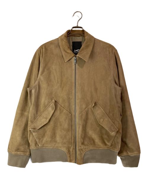 Denham（デンハム）Denham (デンハム) スウェードレザージャケット ベージュ サイズ:Ｌの古着・服飾アイテム