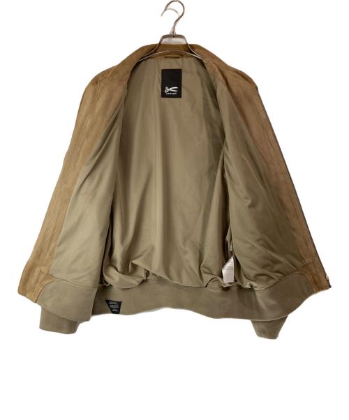 Denham（デンハム）Denham (デンハム) スウェードレザージャケット ベージュ サイズ:Ｌの古着・服飾アイテム