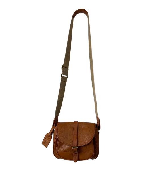 POLO RALPH LAUREN（ポロ・ラルフローレン）POLO RALPH LAUREN (ポロ・ラルフローレン) レザーショルダーバッグ ブラウンの古着・服飾アイテム