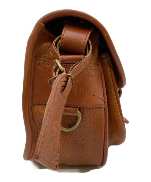 POLO RALPH LAUREN（ポロ・ラルフローレン）POLO RALPH LAUREN (ポロ・ラルフローレン) レザーショルダーバッグ ブラウンの古着・服飾アイテム