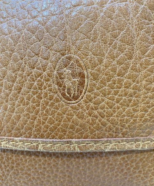 POLO RALPH LAUREN（ポロ・ラルフローレン）POLO RALPH LAUREN (ポロ・ラルフローレン) レザーショルダーバッグ ブラウンの古着・服飾アイテム