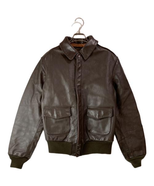 AVIREX（アヴィレックス）AVIREX (アヴィレックス) A-2 レザージャケット ブラウン サイズ:36の古着・服飾アイテム