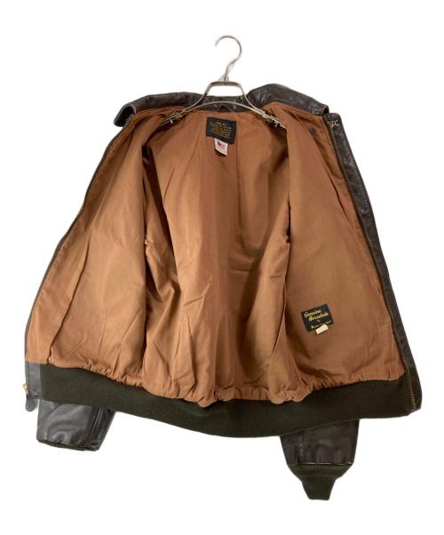 AVIREX（アヴィレックス）AVIREX (アヴィレックス) A-2 レザージャケット ブラウン サイズ:36の古着・服飾アイテム