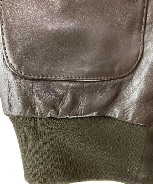 AVIREX（アヴィレックス）AVIREX (アヴィレックス) A-2 レザージャケット ブラウン サイズ:36の古着・服飾アイテム