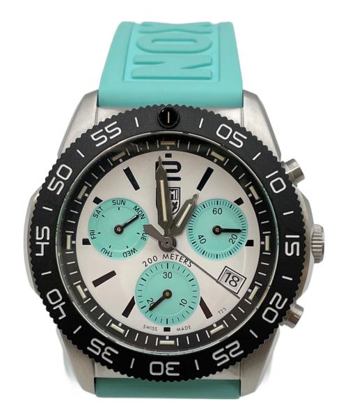 LUMINOX（ルミノックス）LUMINOX (ルミノックス) リストウォッチ ホワイト×ターコイズの古着・服飾アイテム