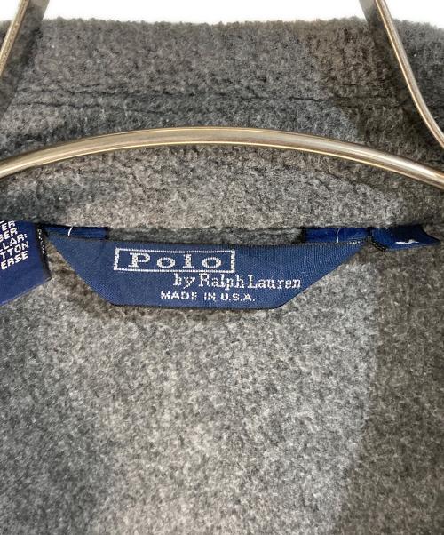POLO RALPH LAUREN（ポロ・ラルフローレン）POLO RALPH LAUREN (ポロ・ラルフローレン) フリーススイングトップ グレー サイズ:Mの古着・服飾アイテム