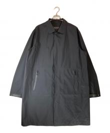 EMPORIO ARMANI（エンポリオ アルマーニ）の古着「パッカブルトラベルステンカラーコート」｜ブラック