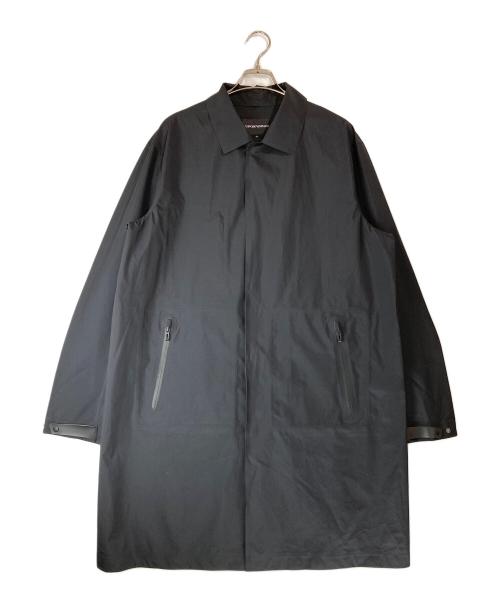 EMPORIO ARMANI（エンポリオ アルマーニ）EMPORIO ARMANI (エンポリオ アルマーニ) パッカブルトラベルステンカラーコート ブラック サイズ:SIZE 50の古着・服飾アイテム