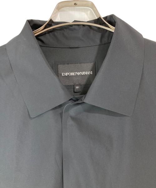 EMPORIO ARMANI（エンポリオ アルマーニ）EMPORIO ARMANI (エンポリオ アルマーニ) パッカブルトラベルステンカラーコート ブラック サイズ:SIZE 50の古着・服飾アイテム