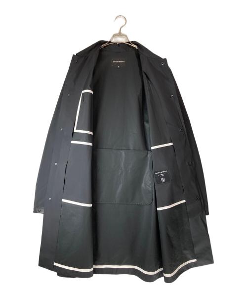 EMPORIO ARMANI（エンポリオ アルマーニ）EMPORIO ARMANI (エンポリオ アルマーニ) パッカブルトラベルステンカラーコート ブラック サイズ:SIZE 50の古着・服飾アイテム