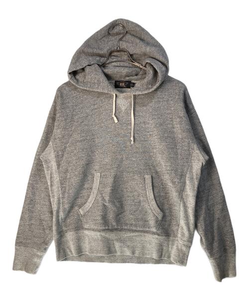 RRL（ダブルアールエル）RRL (ダブルアールエル) 霜降り両Vガゼットドローストリング パーカー グレー サイズ:XLの古着・服飾アイテム