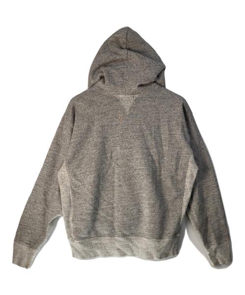 RRL（ダブルアールエル）RRL (ダブルアールエル) 霜降り両Vガゼットドローストリング パーカー グレー サイズ:XLの古着・服飾アイテム