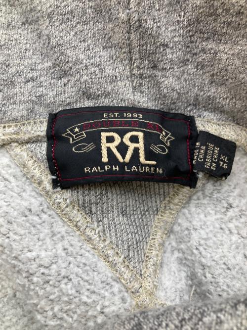 RRL（ダブルアールエル）RRL (ダブルアールエル) 霜降り両Vガゼットドローストリング パーカー グレー サイズ:XLの古着・服飾アイテム
