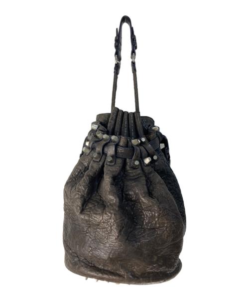 ALEXANDER WANG（アレキサンダー・ワン）ALEXANDER WANG (アレキサンダー・ワン) Diego スタッズバケットバッグ ブラウンの古着・服飾アイテム