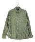 RRL（ダブルアールエル）の古着「リネン混チェックネルシャツ」｜グリーン