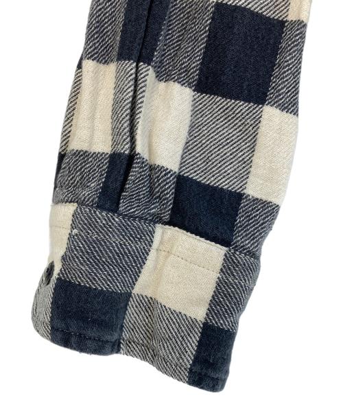 RRL（ダブルアールエル）RRL (ダブルアールエル) バッファローチェックネルシャツ ブラック×アイボリー サイズ:Lの古着・服飾アイテム