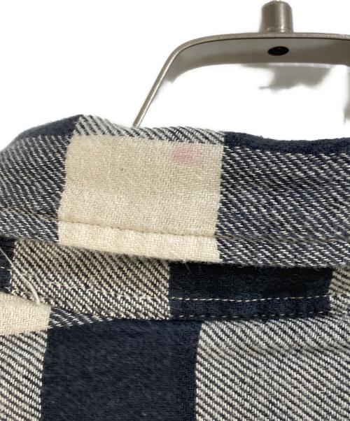 RRL（ダブルアールエル）RRL (ダブルアールエル) バッファローチェックネルシャツ ブラック×アイボリー サイズ:Lの古着・服飾アイテム
