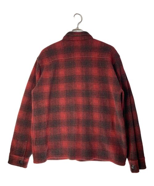 RRL（ダブルアールエル）RRL (ダブルアールエル) ウールマッキーノジャケット レッド サイズ:Lの古着・服飾アイテム
