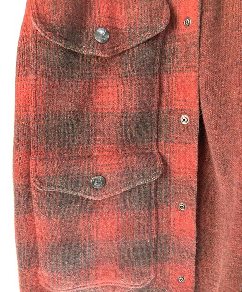 RRL（ダブルアールエル）RRL (ダブルアールエル) ウールマッキーノジャケット レッド サイズ:Lの古着・服飾アイテム
