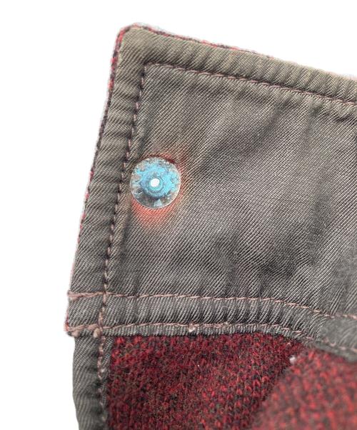 RRL（ダブルアールエル）RRL (ダブルアールエル) ウールマッキーノジャケット レッド サイズ:Lの古着・服飾アイテム