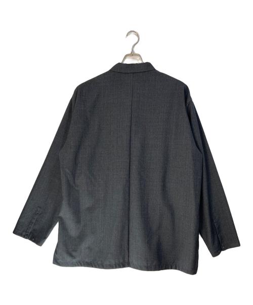 ATON（エイトン）ATON (エイトン) TWIST WOOL TROPICAL OVERSIZED SHIRTS グレー サイズ:06の古着・服飾アイテム