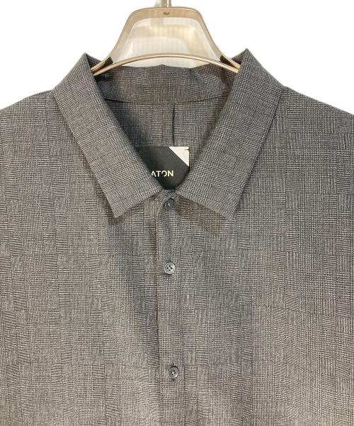 ATON（エイトン）ATON (エイトン) TWIST WOOL TROPICAL OVERSIZED SHIRTS グレー サイズ:06の古着・服飾アイテム