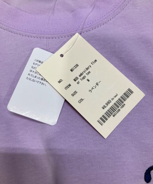 My Sugar Babe（マイシュガーベイブ）My Sugar Babe (マイシュガーベイブ) MSB embroidery flower logo tee パープル サイズ:M 未使用品の古着・服飾アイテム
