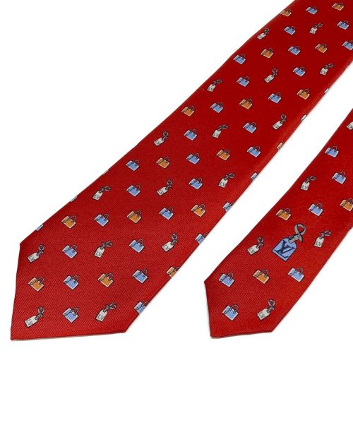 LOUIS VUITTON（ルイ ヴィトン）LOUIS VUITTON (ルイ ヴィトン) クラヴァットネクタイ レッド サイズ:‐の古着・服飾アイテム