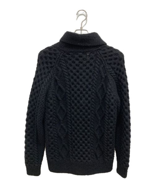 INVERALLAN（インバーアラン）INVERALLAN (インバーアラン) 6hショールカラーカーディガン ブラック サイズ:不明（M相当）の古着・服飾アイテム